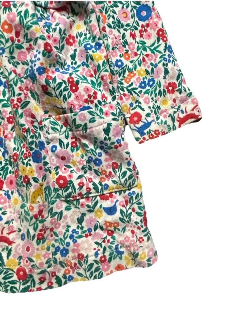 Baby Girl Joules Animal Floral Long Sleeve Dress Size 9-12 Months - Picture 2 of 4